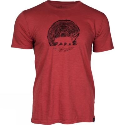 Tee United By Blue Woodgrain Bear Hombre Rojas - Chile SJT591683